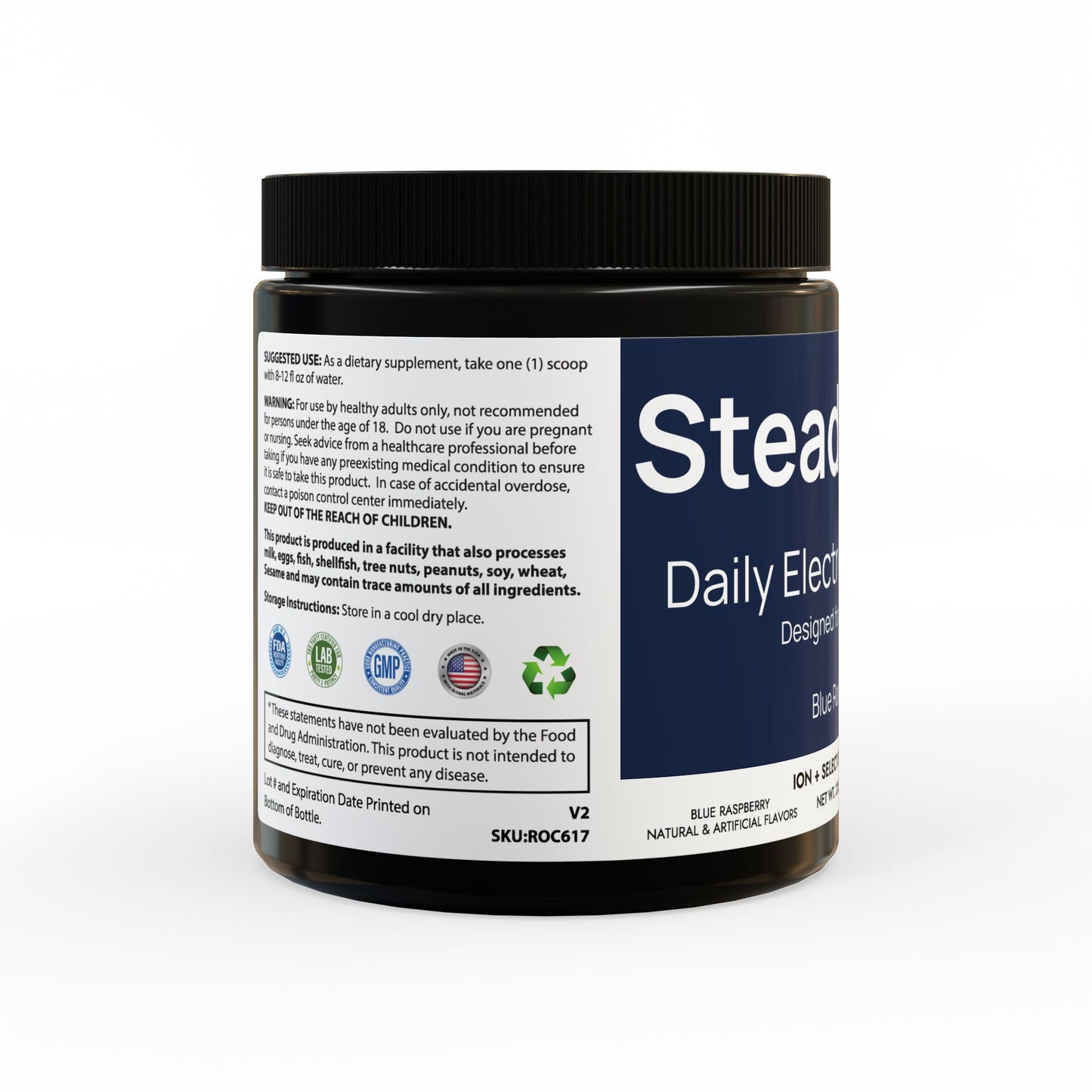 SteadyRise - Electrolyte for 55+ (Blue Raspberry)